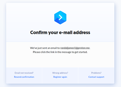 Confirm your e-mail address